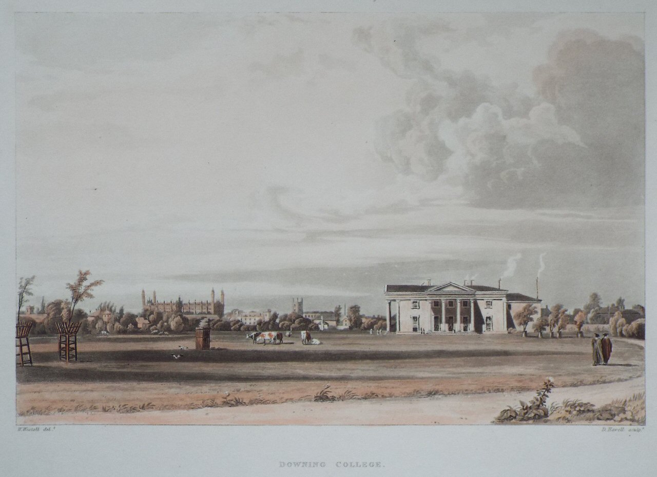 Aquatint - Downing College - Havell
